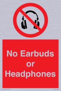 No Earbuds or Headphones
